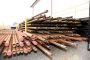 The pipe inventory outside of Key Welding in Vici, Oklahoma.