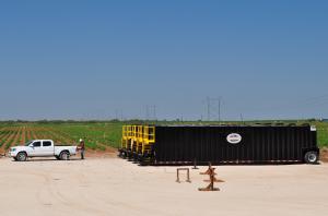 Frac tanks tracked by SkyBitz Enterprise Fleets remote asset management solution. (Photo courtesy of SkyBitz)